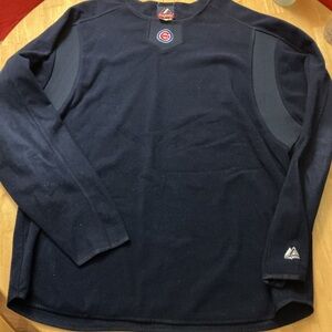 Majestic Dark Blue Shirt with Cubs Emblem